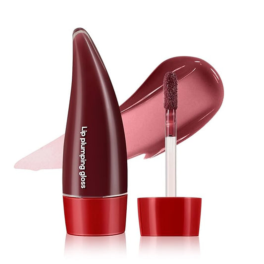 Plumping Lip Gloss,Lip Oil,Highly-Pigmented Lip Gloss,Non-Sticky Lip Stain,Long-Lasting,Moisturing Plumping