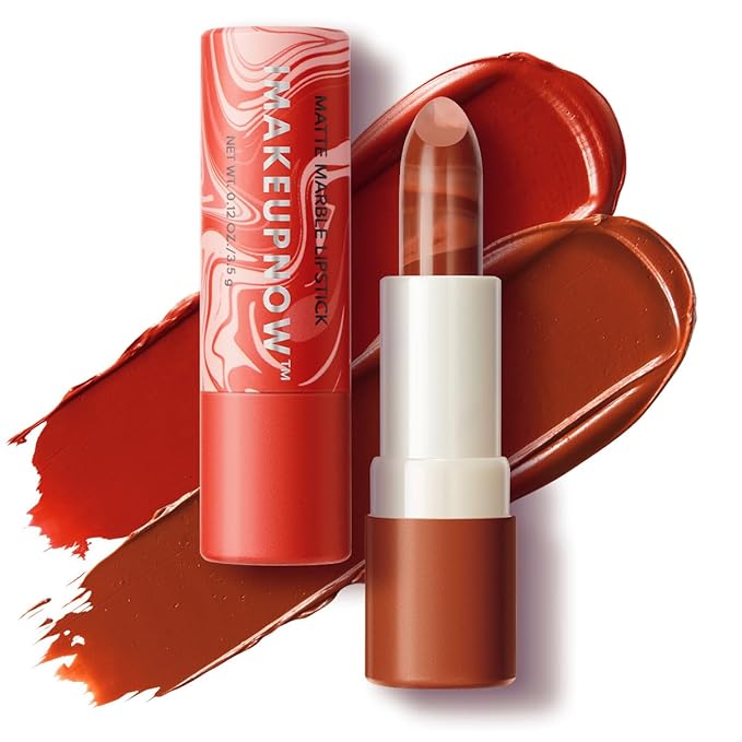 2PCS Marbled Matte Lip Stick Makeup Coverage,