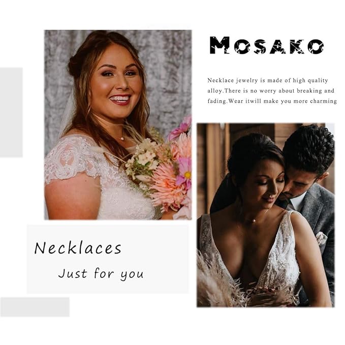 Single Pearl Pendant Necklace Chain Gold Necklace Short