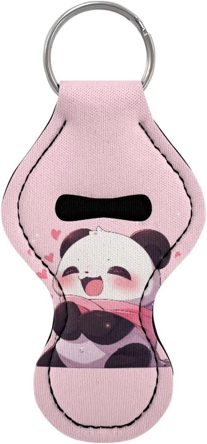 Chapstick Holder Keychain for Lipstick Lip Girls