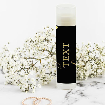 Andaz Press Personalized Lip Balm Party Black,