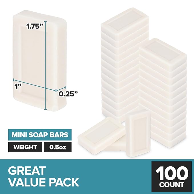 Bulk Hotel Soap Bars (100 Count),