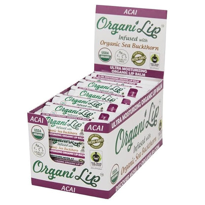 Organic Lip Balm, Acai Flavor, Ultra Organic,