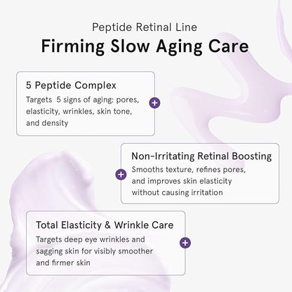 ONE THING Peptide Retinal Serum, Vitamin A, Faster Acting than Retinol, Retinaldehyde, Smooths Wrinkles, Refines Pores and Improves Elasticity, Korean Skincare 1.69 Fl.Oz, 50ml