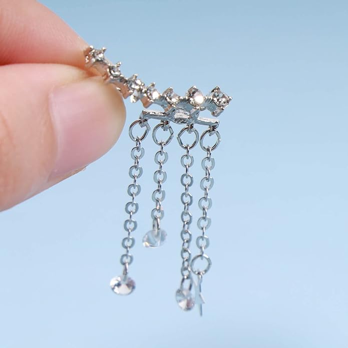 Boho Star Ear Jacket Earrings Gold Cz Star