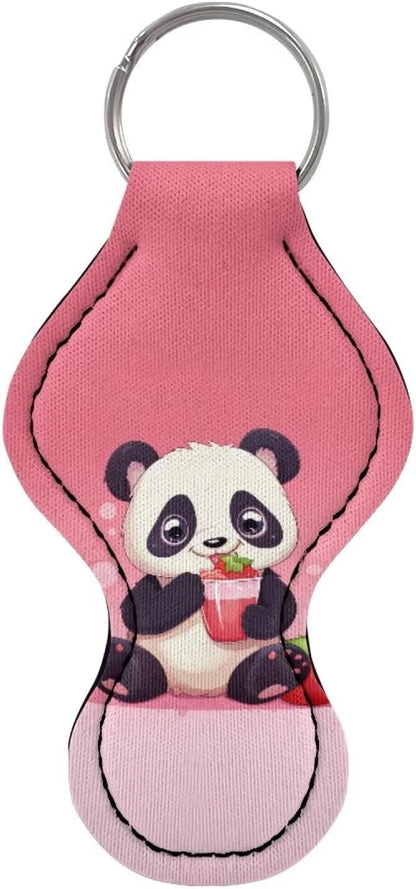 Chapstick Holder Keychain for Lipstick Lip Girls