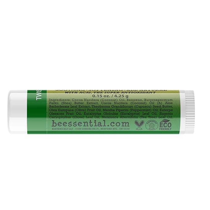 Beessential Natural Bulk Lip Balm, Peppermint, Gifts,