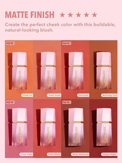 SHEGLAM Color Bloom Liquid Blush Makeup for Cheeks Love Cake