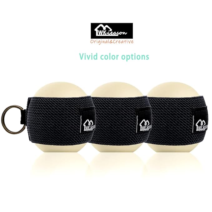 WKieason Lip Balm Holder Sleeve with Keychain Lipstick Tight-knit