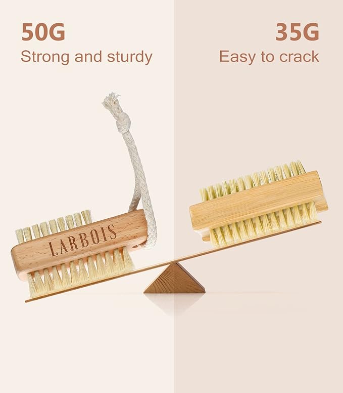 Nail brush for cleaning fingernails,