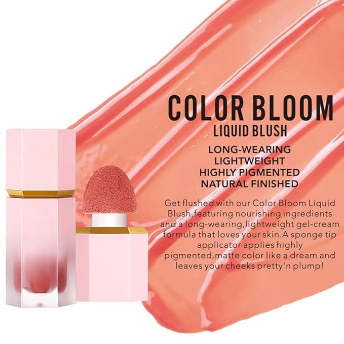 Liquid Blush Makeup, Cream Blush for Cheeks, Waterproof