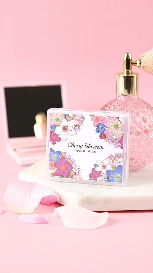 [100 Counts + Mirror Case] Cherry Blossom Natural