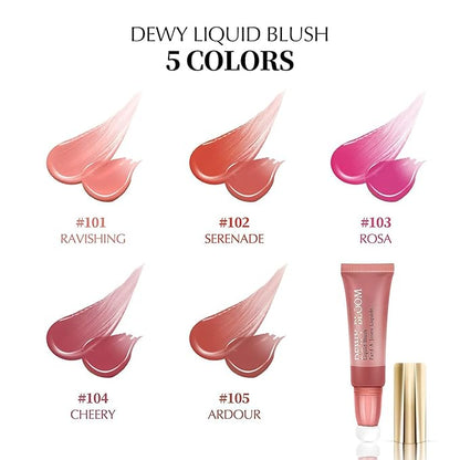 3 Color Blush Beauty Wand, Soft Matte Lightweight Face