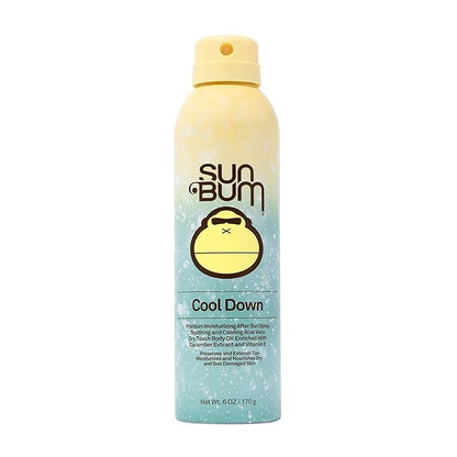 Sun Bum Cool Down Aloe Vera Spray | Vegan After Sun Care with Cocoa Butter to Soothe and Hydrate Sunburn Pain Relief | 6 oz