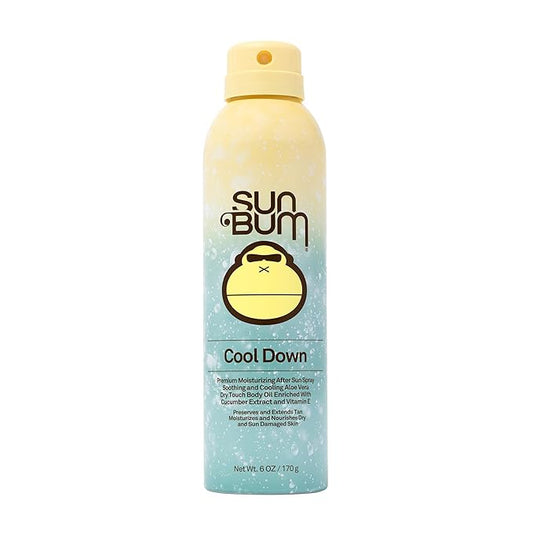 Sun Bum Cool Down Aloe Vera Spray | Vegan After Sun Care with Cocoa Butter to Soothe and Hydrate Sunburn Pain Relief | 6 oz