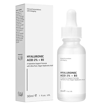 Hyaluronic Acid 2% + B5 Hydration Support Formula, Hyaluronic Acid Serum For Face - Large 30ml/1oz