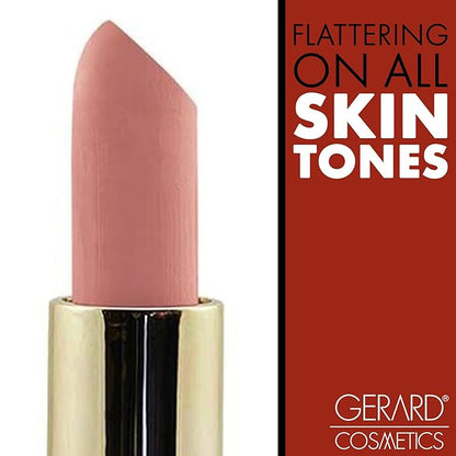 Gerard Cosmetics Lipstick Kimchi Doll | Nude Light Pink Lipstick with Luxe Satin Finish | Highly Pigmented, Smooth Formula with Hydrating Ingredients | Long Lasting | Cruelty Free & Made in USA