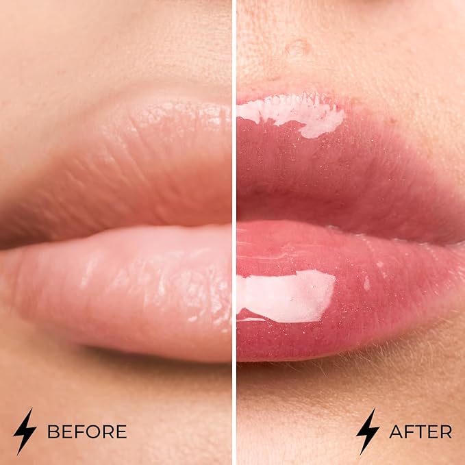 Lamel Dazzle Glow Crystal Clear Lip Gloss - Hydrating Lip Gloss - Non Sticky Lip Gloss - Colored Lip Gloss - Lip Gloss Color - Mini Lip Gloss - Moisturizing Lip Gloss - №408 Cherry Cola