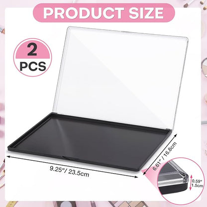 2PCS 9.25"x6.6" Large Empty Magnetic Makeup Palettes, Not