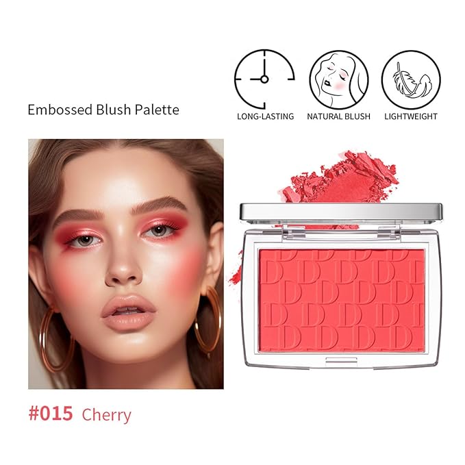 MAEPEOR Embossed Blush 6 Colors Smooth Blendable Face