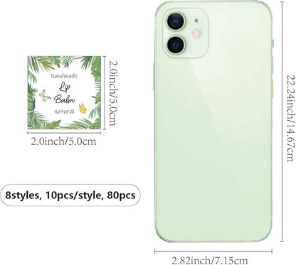 CRASPIRE 80Pcs 8 Styles Lip Balm Lipsticks