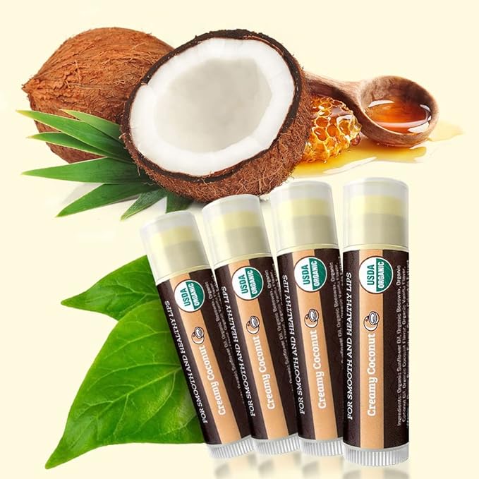 USDA Organic Lip Balm 4-Pack by
