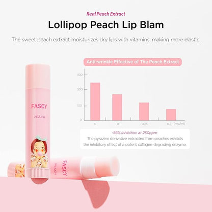 FASCY Lollipop Lip Balm Peach, Lip