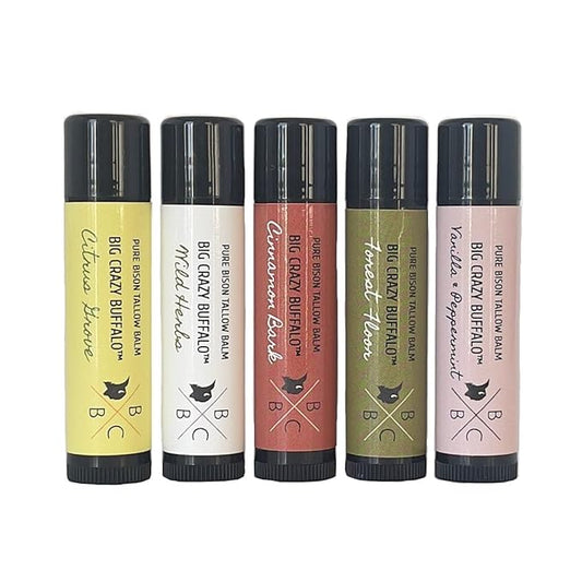 Pure Bison Tallow Lip Balm Set Hydrating