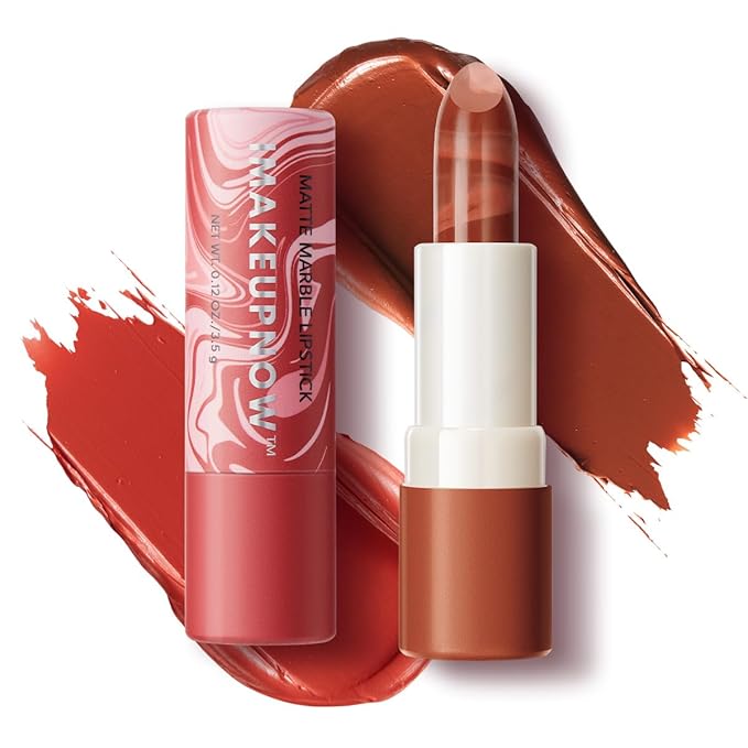 2PCS Marbled Matte Lip Stick Makeup Coverage,