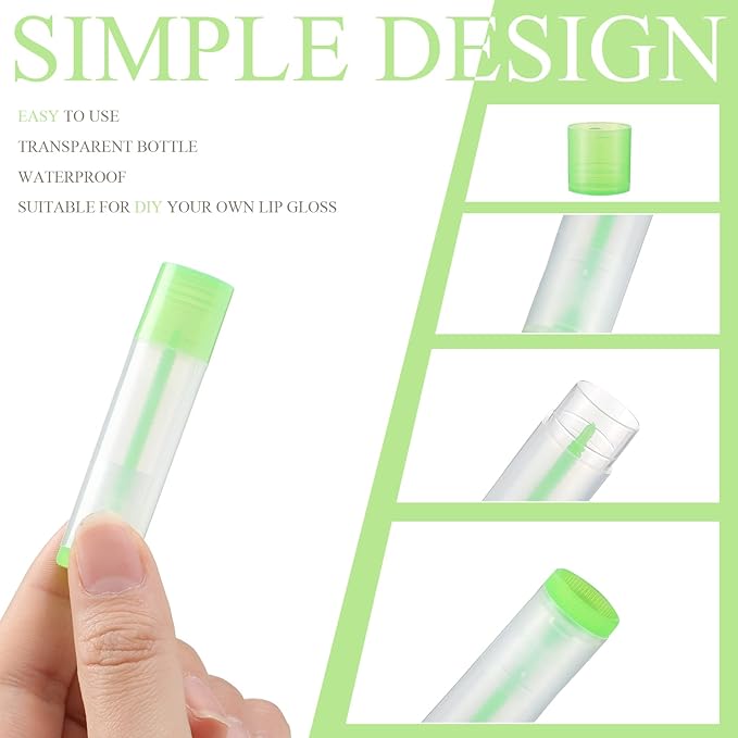 Sumind 300 Pieces Colorful Lip Balm ml