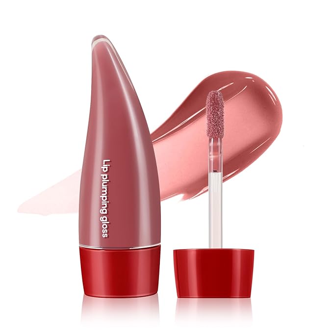 Plumping Lip Gloss,Lip Oil,Highly-Pigmented Lip Gloss,Non-Sticky Lip Stain,Long-Lasting,Moisturing Plumping