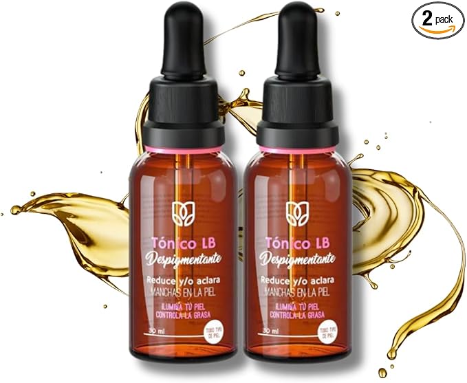 LB Tónico Facial x2 Pack: Despídete de las Manchas y Logra UNA Piel Radiante | Despigmentante LB para un Rostro Luminoso y Uniforme
