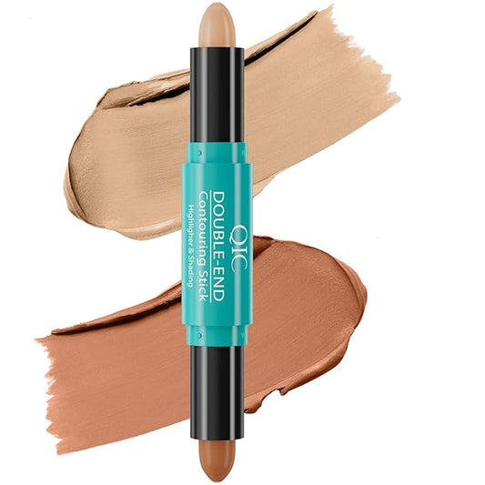 MEICOLY 2-in-1 Highlighter Contour Stick,Cool Toned Contour Stick,Makeup Shaping Stick,03