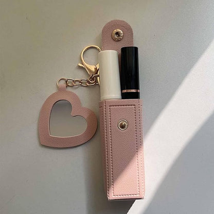 Lipstick Organizer with Mirror Portable Lipstick Holder Lip Organizer
