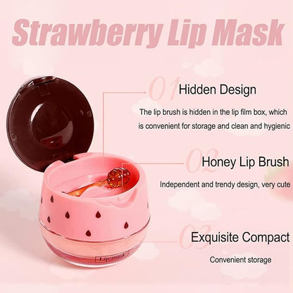 Strawberry Lip Sleeping Mask,Plumping Lip Hydrating
