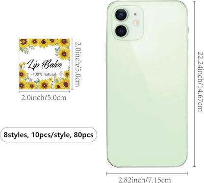CRASPIRE 80Pcs 8 Styles Lip Balm Lipsticks