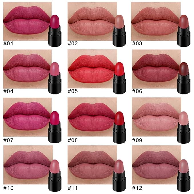 AMY'S DIARY Mini Lipstick 12Pcs Set for Women Magic