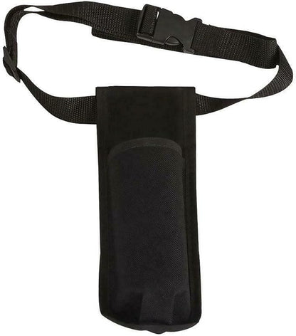 Massage Bottle Holster Durable Waist Pack, Single Bottle Holster Kit, Adjustable Strap,Heavy Duty Essential Oil Dispenser for Massage Practitioners (black)