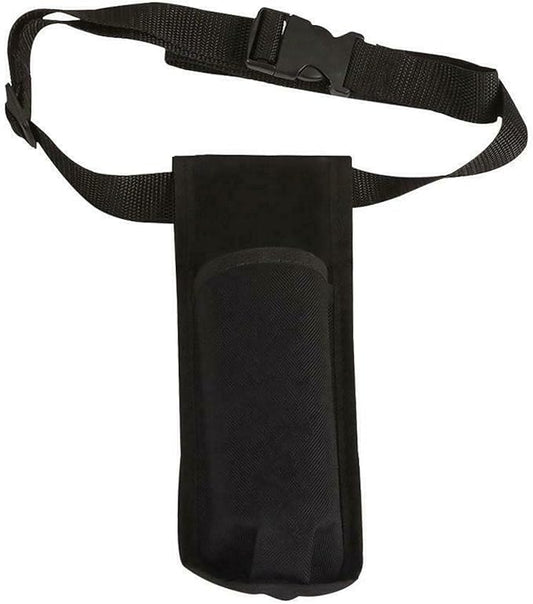 Massage Bottle Holster Durable Waist Pack, Single Bottle Holster Kit, Adjustable Strap,Heavy Duty Essential Oil Dispenser for Massage Practitioners (black)
