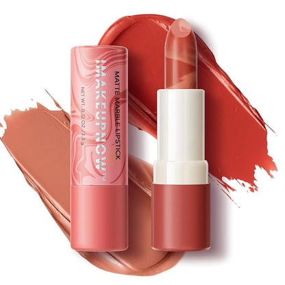 2PCS Marbled Matte Lip Stick Makeup Coverage,