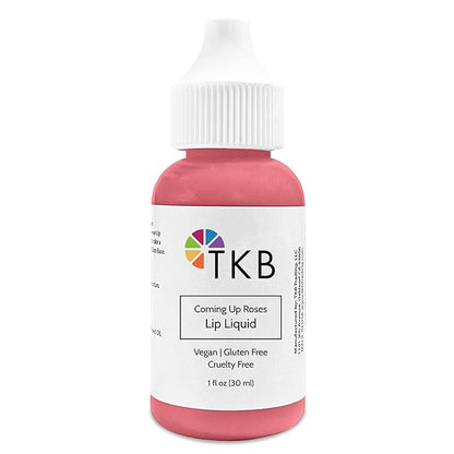 TKB Lip Liquid Color|Liquid Lip Color for TKB Gloss Base, DIY Lip Gloss, Pigmented Lip Gloss and Lipstick Colorant, Made in USA (1floz (30ml), Coming Up Roses)
