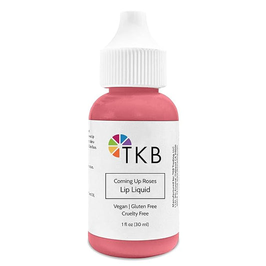 TKB Lip Liquid Color|Liquid Lip Color for TKB Gloss Base, DIY Lip Gloss, Pigmented Lip Gloss and Lipstick Colorant, Made in USA (1floz (30ml), Coming Up Roses)