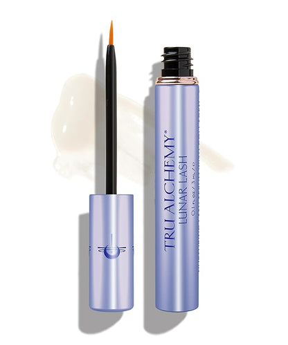 Tru Alchemy Lunar Lash + Eye Elixir | Lash Serum w/Keratin, Collagen, & Hyaluronic Acid + Cooling Dark Circle Treatment with Hyaluronix, Caffeine, & Vitamin C