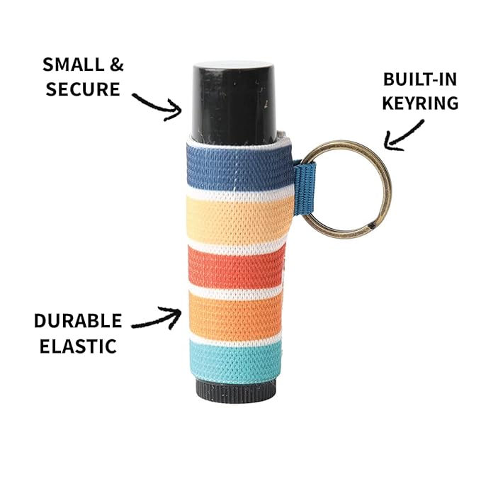 Thread Wallets Lip Balm Holder Keychain, Lip Gloss