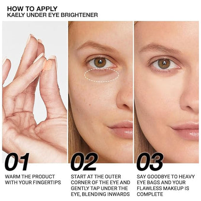 evpct 2Pcs under Eye Brightener, Nourishing Luminous under & 10#