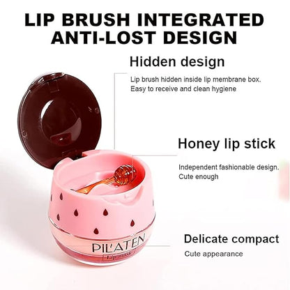 Bee Lip Balm Honey Pot, Strawberry