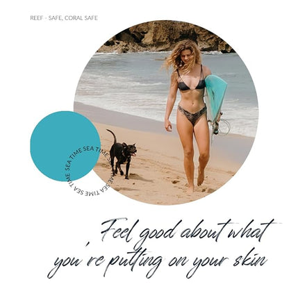 Reef Safe Sunscreen SPF 50 Mineral Face Balm, Hawaii & Mexico Approved, Biodegradable, Zinc, Allantoin, Oxybenzone & Octinoxate Free, Water Resistant, Biodegradable, Natural Ingredients by Coral Safe