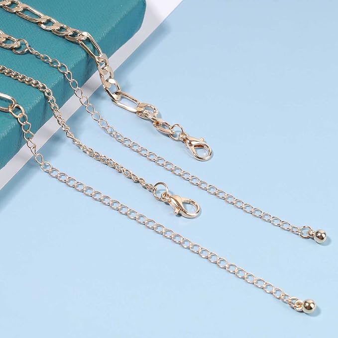 Vintage Layered Cross Necklace Choker Gold