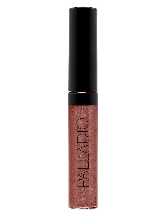Palladio Lip Gloss, Non-Sticky Lip Gloss, Contains Vitamin E and Aloe, Offers Intense Color and Moisturization, Minimizes Lip Wrinkles, Softens Lips with Beautiful Shiny Finish, Icy Mauve