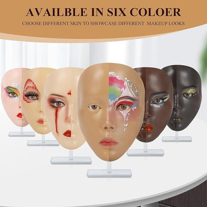 Make Up Practice Face, Face Painting Mannequin Head